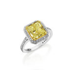 Fancy Yellow Radiant Diamond Ring