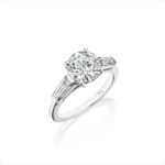 Round & Baguette Diamond Ring