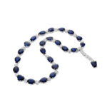 Mixed Shape Sapphire & Diamond Necklace