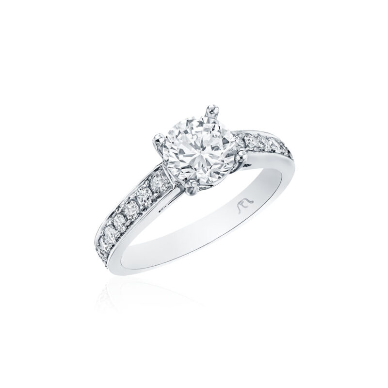 Round Diamond Pave Ring