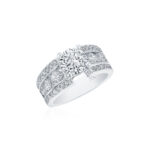 Princess & Round Diamond Ring