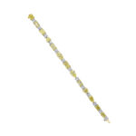 Fancy Yellow & White Dimond Mixed Shape Bracelet
