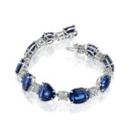 Mixed Shape Sapphire & Diamond Bracelet