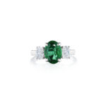 Oval Emerald & Diamond Ring