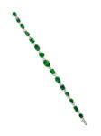 Mixed Shape Emerald & Diamond Bracelet