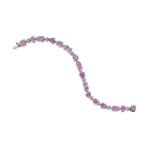 19.07ct Mixed Shape Pink Sapphire & Diamond Bracelet