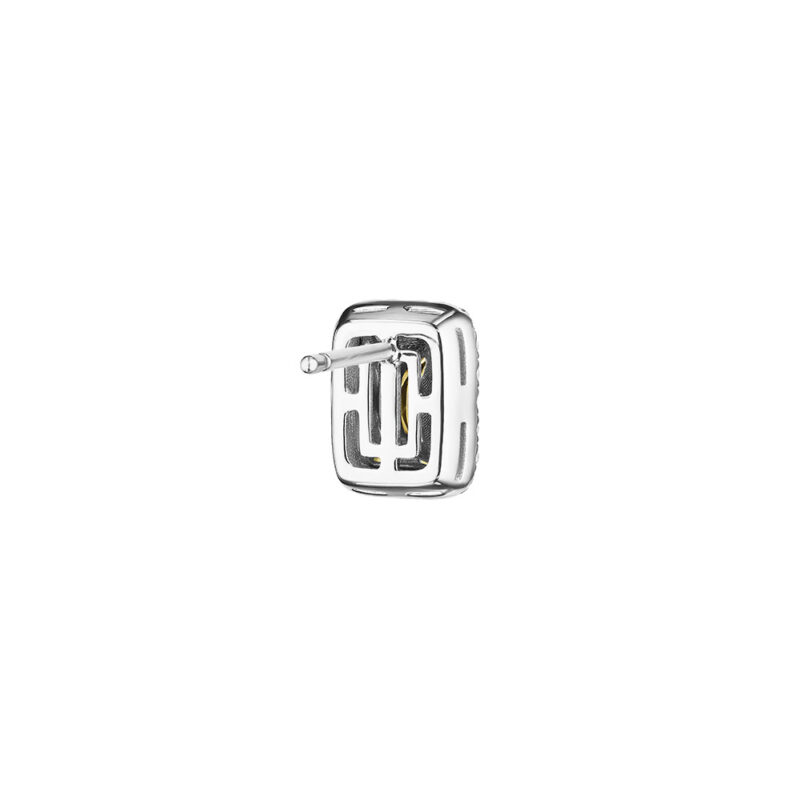 2.83ct GIA Certified Fancy Yellow Radiant Diamond Halo Earrings