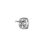 4.24ct GIA Certified Fancy Yellow Cushion & Round Diamond Earrings