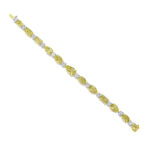 24.60ct Fancy Yellow & White Mixed Shape Diamond Bracelet