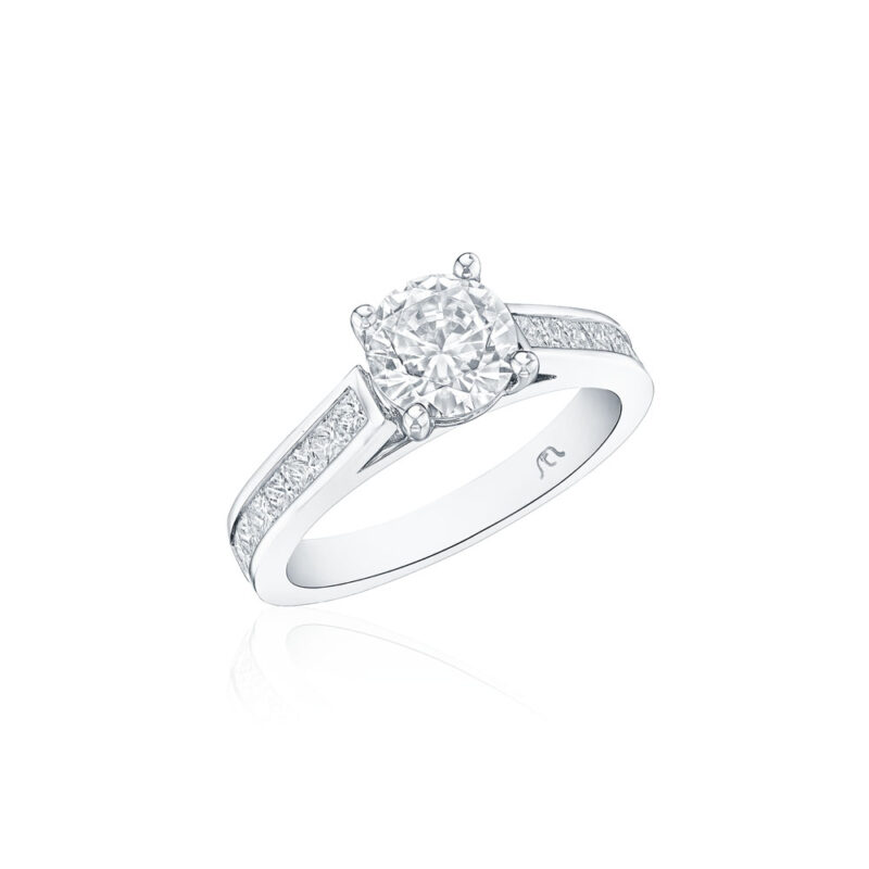 Princess Cut Channel Set Ring
