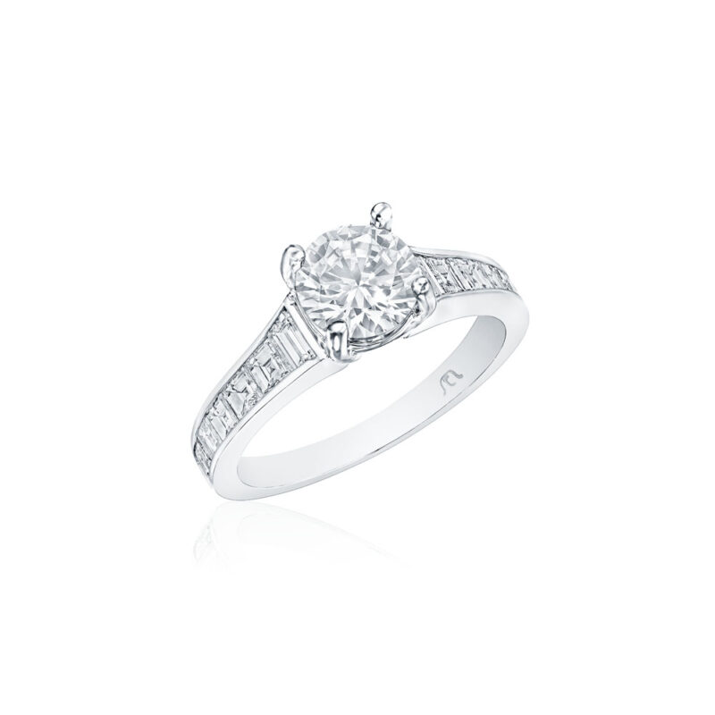 Trapezoid & Square Cut Diamond Ring