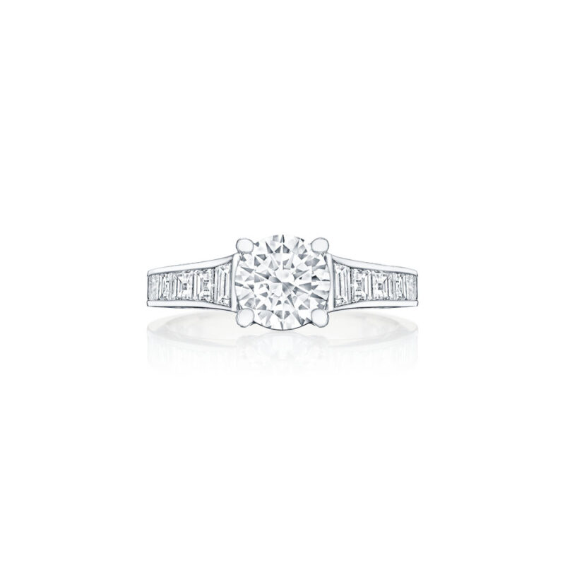 Trapezoid & Square Cut Diamond Ring