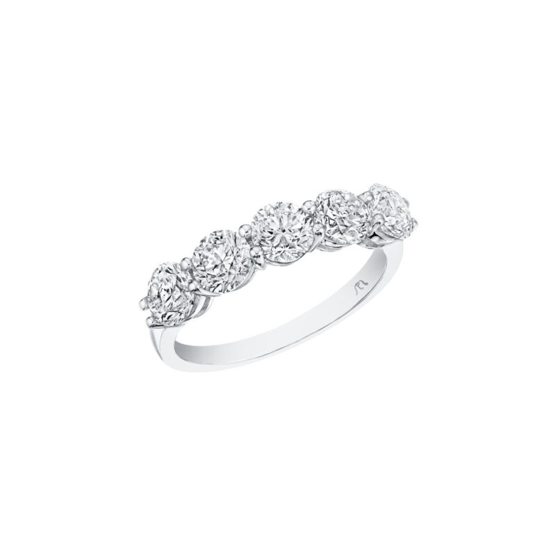 Shared Prong Round Diamond Band