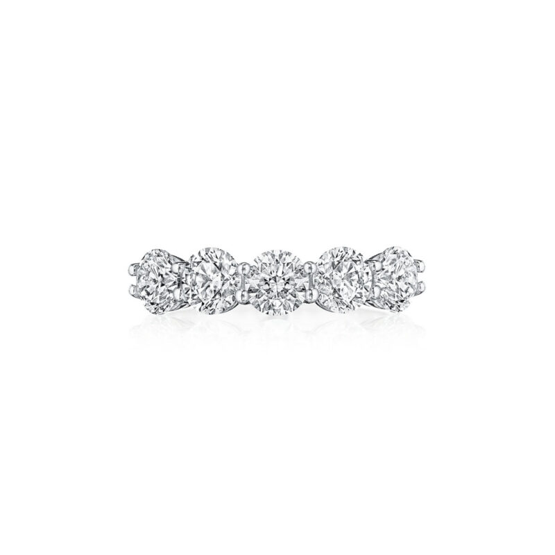 Shared Prong Round Diamond Band