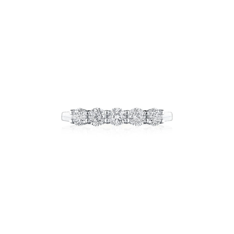 Shared Prong Round Diamond Band