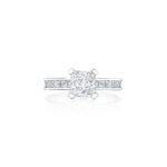 Princess Cut Channel Set Diamond Ring