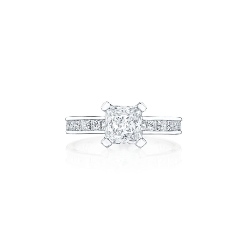 Princess Cut Channel Set Diamond Ring