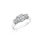 Perfect Twogether® 3 Stone Round Diamond Ring