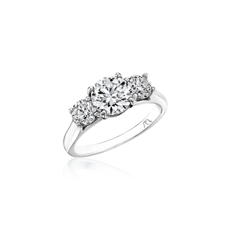 Perfect Twogether® 3 Stone Round Diamond Ring