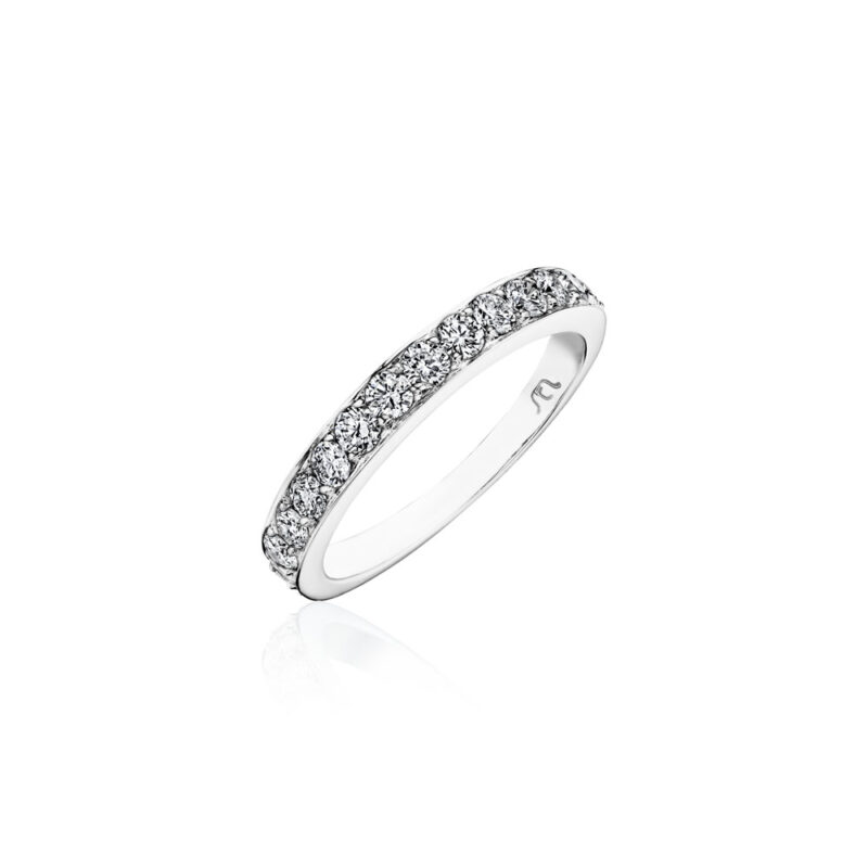 Perfect Twogether® Round Diamond Pavé Band