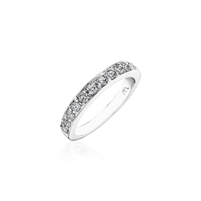 Perfect Twogether® Round Diamond Pavé Band