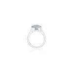 Round & Square Cut Diamond Halo Ring