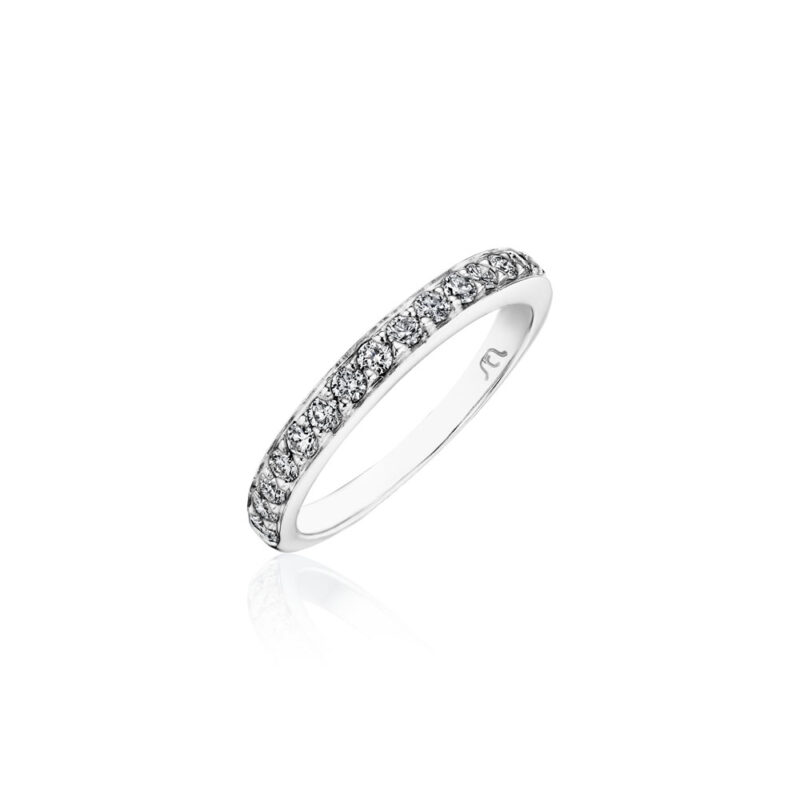 Perfect Twogether® Round Diamond Pavé Band
