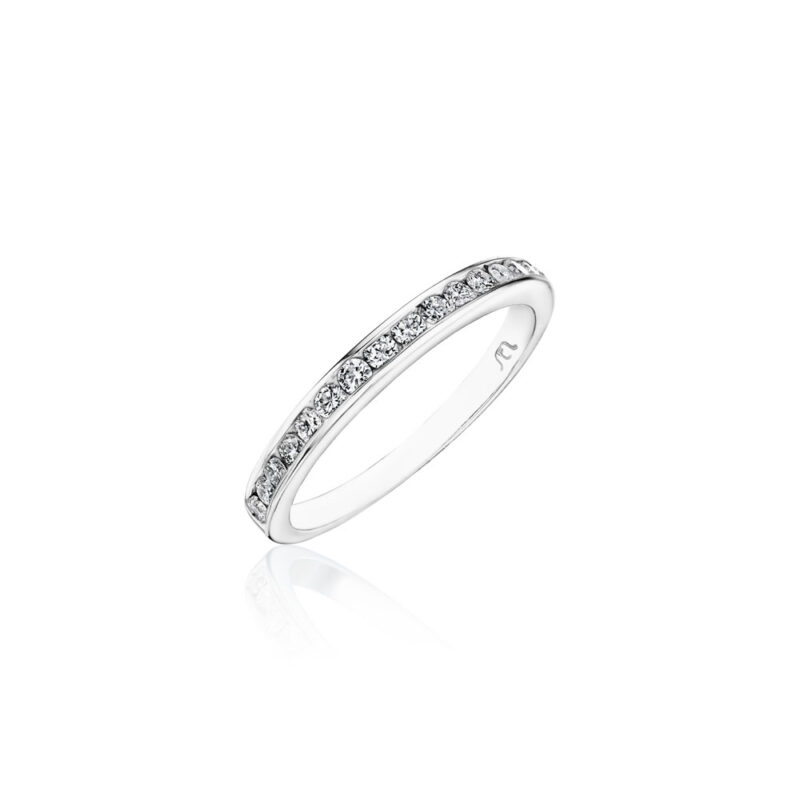 Perfect Twogether® Round Diamond Channel Set Band