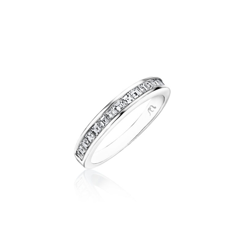 Perfect Twogether® Square Cut Diamond Channel Set Band