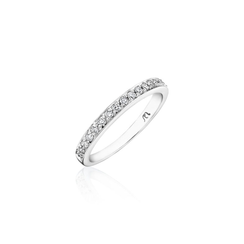 Perfect Twogether® Round Diamond Pavé Band