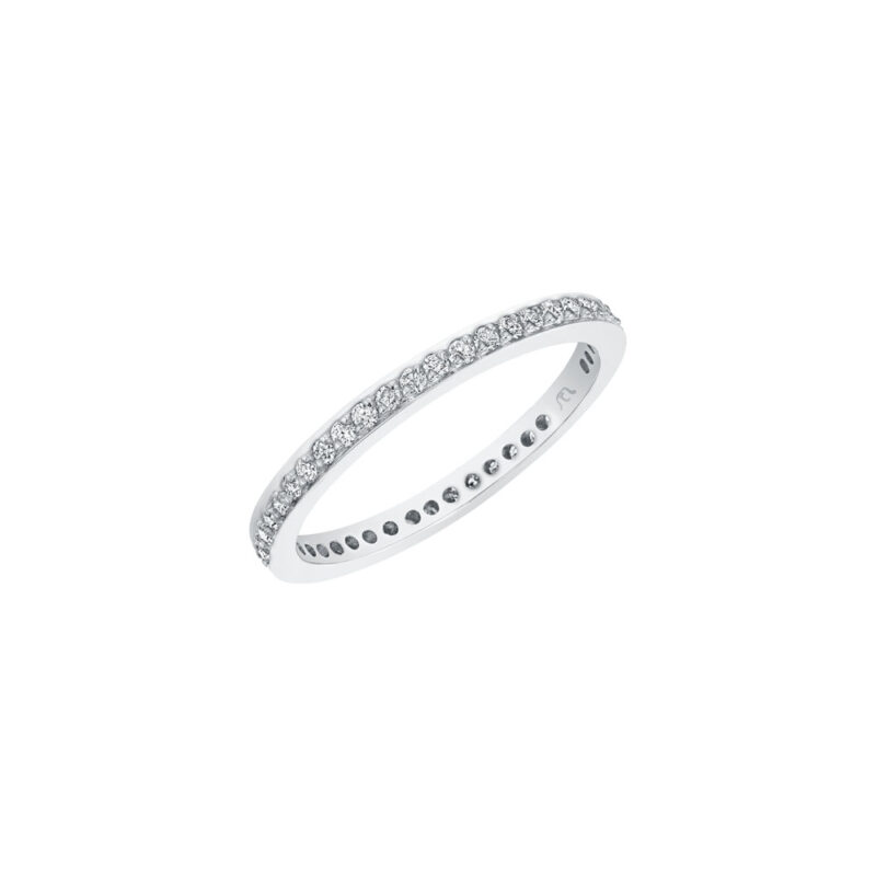 Perfect Twogether® Round Diamond Pavé Eternity Band