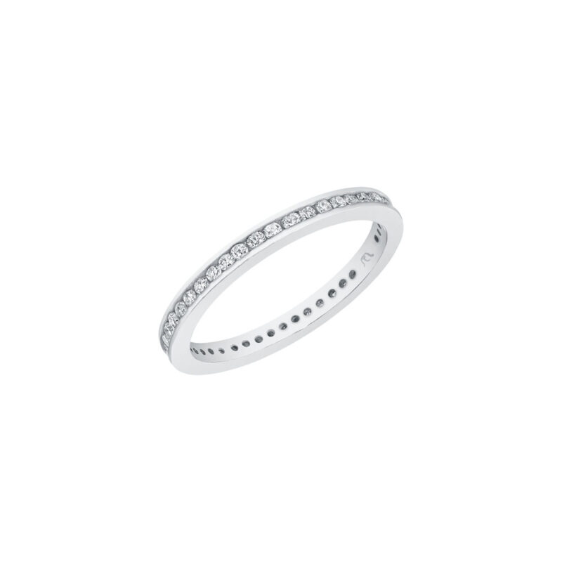 Perfect Twogether® Round Diamond Channel Set Eternity Band