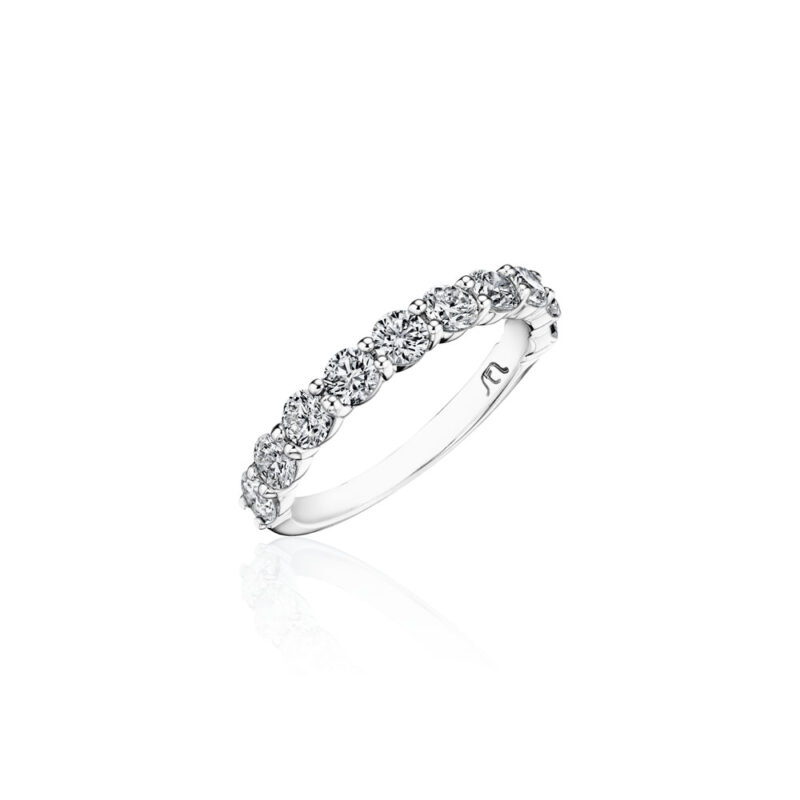 Perfect Twogether® Round Diamond Shared Prong Band