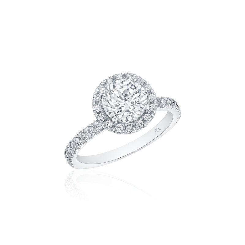 Round Diamond Halo Ring