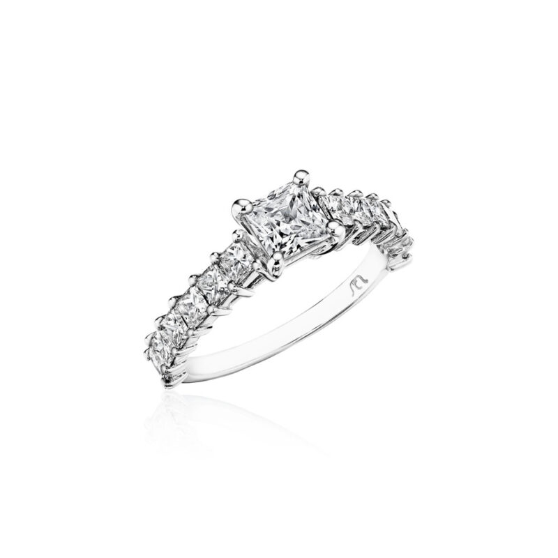 Perfect Twogether® Princess Cut Diamond Shared Prong Engagement Ring