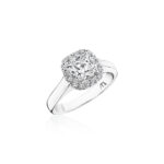 Perfect Twogether® Round Diamond Halo Solitaire Ring