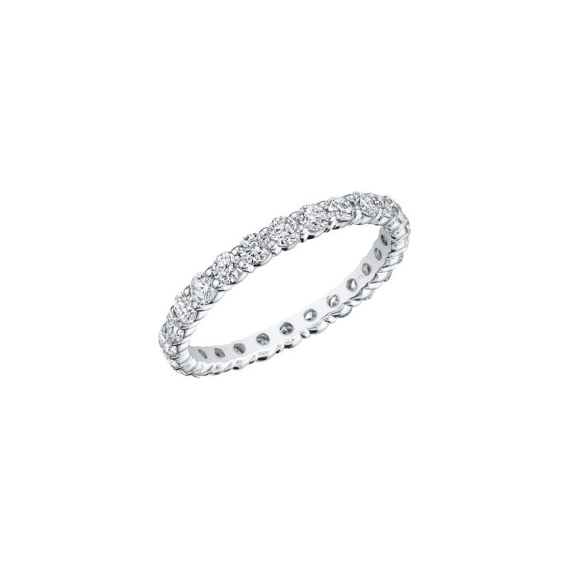 Shared Prong Round Diamond Eternity Band