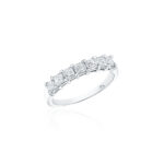 Princess Cut Shared Prong Diamond Band