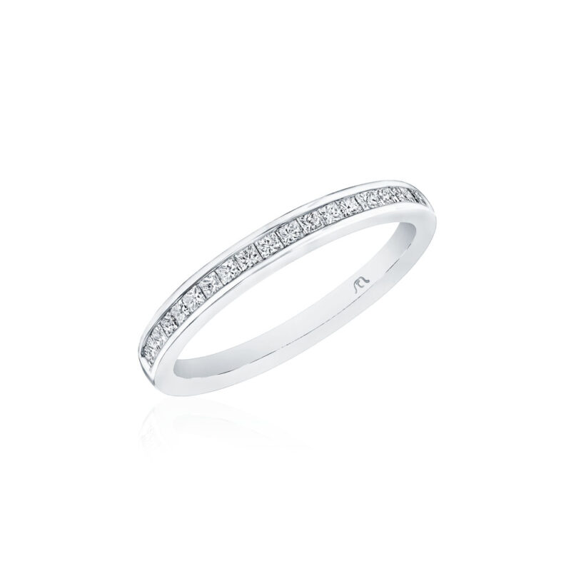 Princess Cut Diamond Channel Band