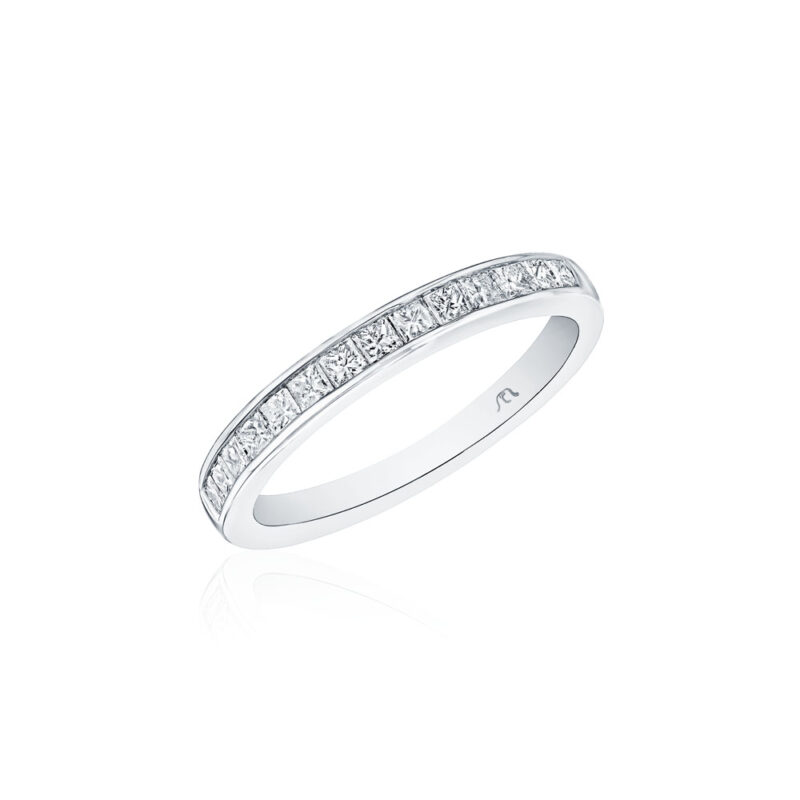 Princess Cut Diamond Channel Band