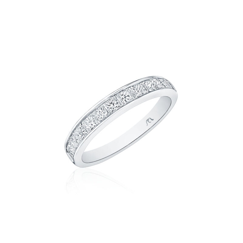 Princess Cut Diamond Channel Band