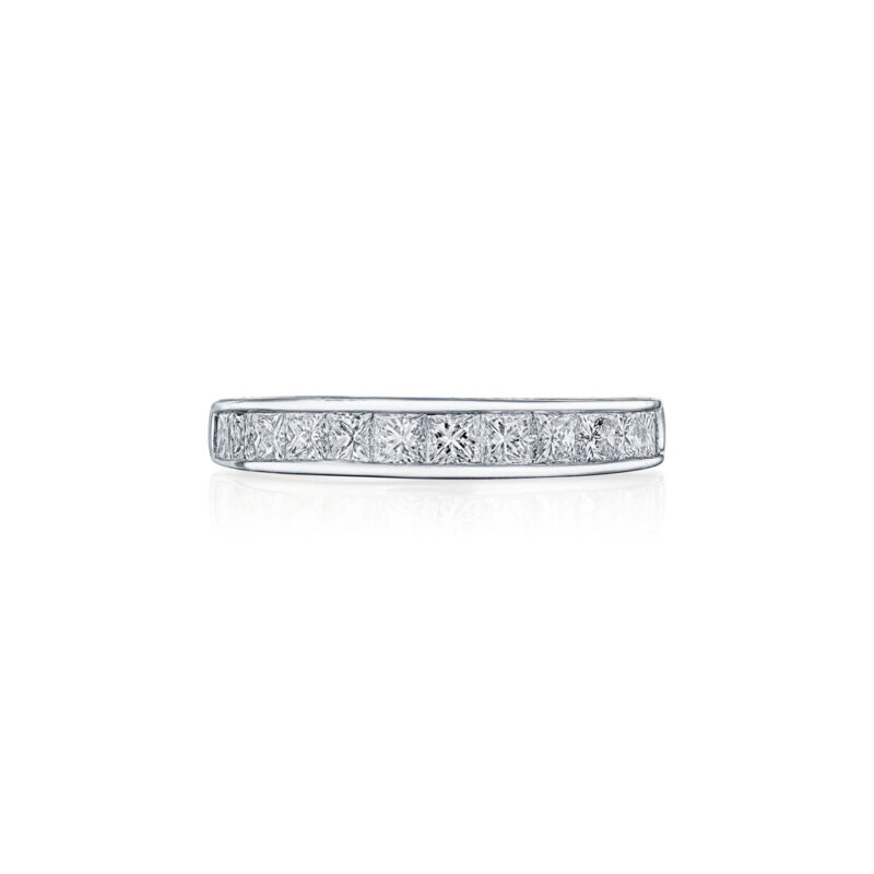 Princess Cut Diamond Channel Band