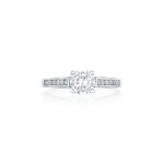 Round Diamond Channel Set Ring