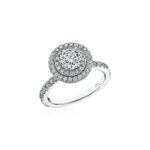 New York Dreams® Round Double Halo Diamond Engagement Ring