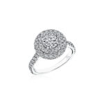 New York Dreams® Round Double Halo Diamond Engagement Ring