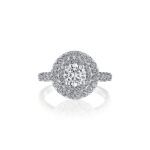 New York Dreams® Round Double Halo Diamond Engagement Ring