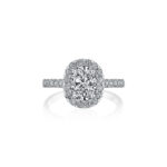 New York Dreams® Oval Diamond Halo Ring
