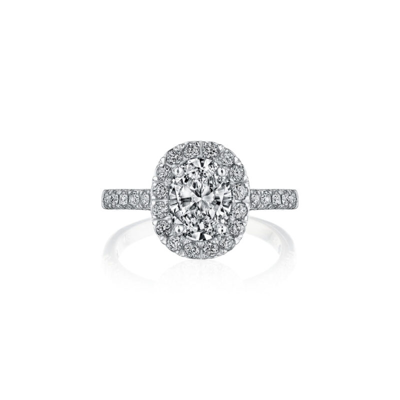 New York Dreams® Oval Diamond Halo Ring