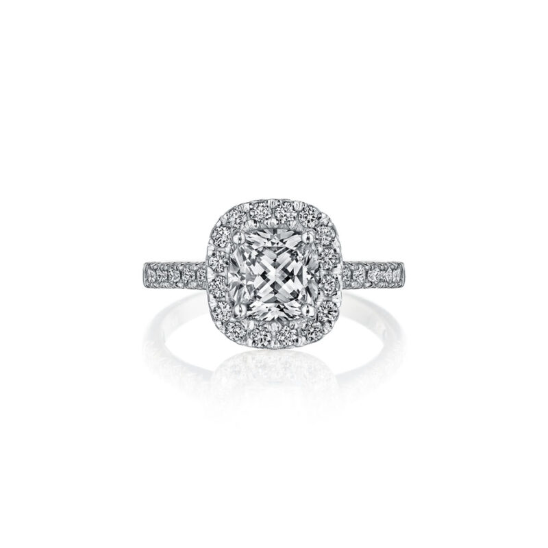 New York Dreams® Cushion Cut Diamond Halo Ring