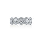 Round Diamond Band with Round Diamond Halo
